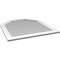 Ekena Millwork Octagonal Top Surface Mount PVC Gable Vent w/ 3-1/2"W x 1"P Standard Frame, 38"W x 42"H GVPOT38X4201SN - alternate 2